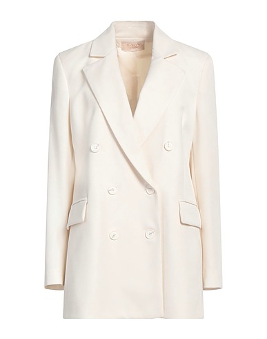 KAOS JEANS Blazer Cream 77% Polyester, 17% Viscose, 6% Elastane