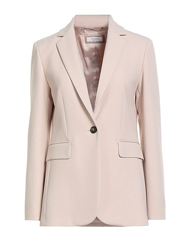 PESERICO Blazer Beige 64% Polyester, 27% Viscose, 6% Cotton, 3% Elastane