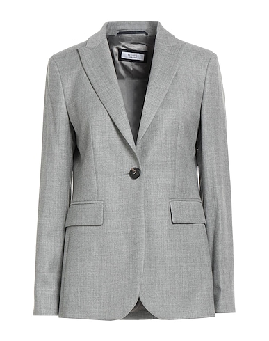PESERICO Blazer Grey 98% Virgin Wool, 1% Polyamide, 1% Metallic fiber