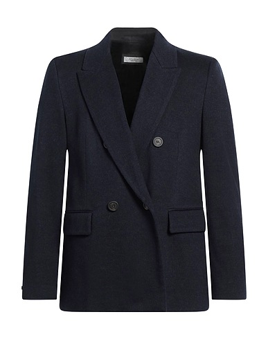 PESERICO Blazer Navy blue 66% Cotton, 34% Virgin Wool