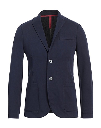 HARRIS WHARF LONDON Blazer Midnight blue 83% Cotton, 14% Polyamide, 3% Elastane, Polyester, Polyurethane