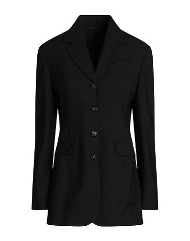 BRUNELLO CUCINELLI Blazer Black 75% Virgin Wool, 23% Polyamide, 2% Elastane