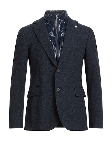 MANUEL RITZ Veste Bleu nuit 50% Laine, 30% Polyester, 20% Coton