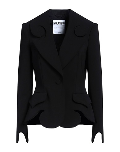 MOSCHINO Blazer COUTURE Black 89% Polyester, 11% Polyurethane