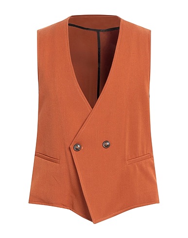 OVER/D Waistcoat Tan 82% Polyester, 15% Rayon, 3% Elastane