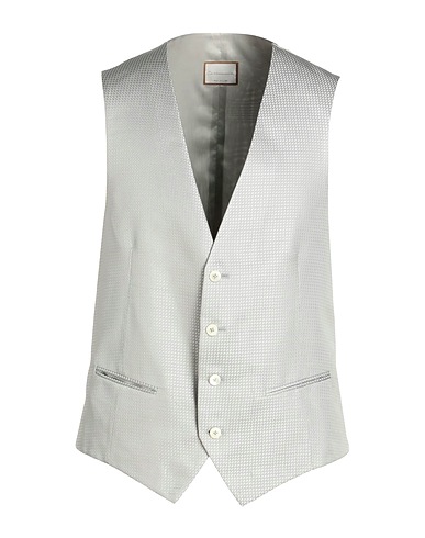 PAL ZILERI CERIMONIA Suit vest Light grey 100% Silk