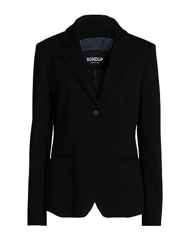 DONDUP Blazer Black 69% Viscose, 25% Polyamide, 6% Elastane