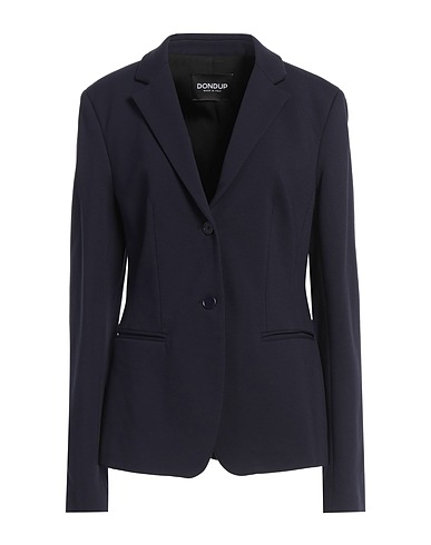 DONDUP Blazer Navy blue 69% Viscose, 25% Polyamide, 6% Elastane
