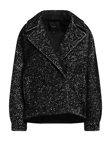 MAJE Double breasted pea coat 26% Cotton, 25% Wool, 24% Polyester, 17% Acrylic, 8% Other Fibres