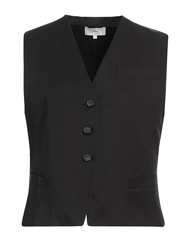 VINCE. Waistcoat Black 96% Tencel™ Lyocell, 4% Nylon