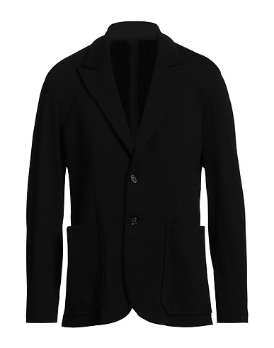 PAOLO PECORA Blazer Black 69% Viscose, 25% Polyamide, 6% Elastane