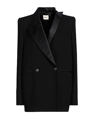 KHAITE Blazer Black 87% Viscose, 10% Virgin Wool, 3% Elastane, Cotton