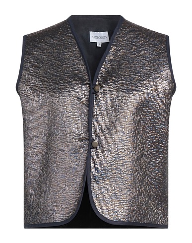 SIXSOEURS Weste Bronze 46% Polyester, 35% Baumwolle, 12% Andere Fasern, 7% Polyamid