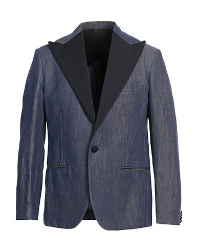 DOPPIAA Blazer Blue 52% Cotton, 48% Linen