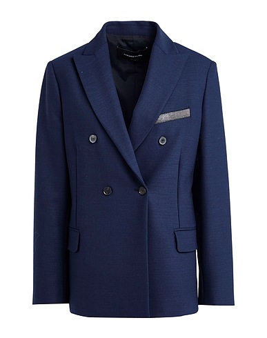 FABIANA FILIPPI Giacca Blu navy 53% Poliestere, 43% Lana Vergine, 4% Elastan