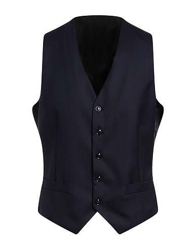 GIORGIO ARMANI Suit vest Midnight blue 100% Virgin Wool