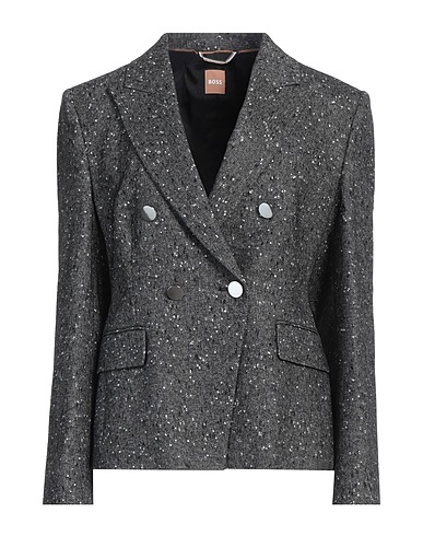 BOSS Blazer Black 36% Wool, 20% Polyamide, 17% Cotton, 17% Viscose, 10% Other Fibres