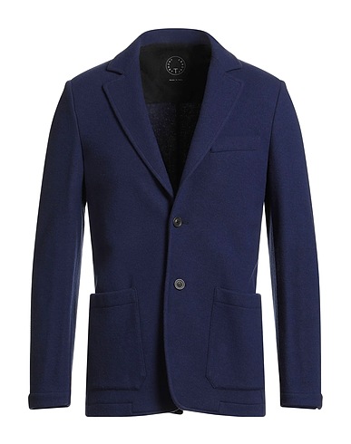 T-JACKET by TONELLO Blazer Navy blue 63% Virgin Wool, 31% Polyamide, 4% Cashmere, 2% Elastane