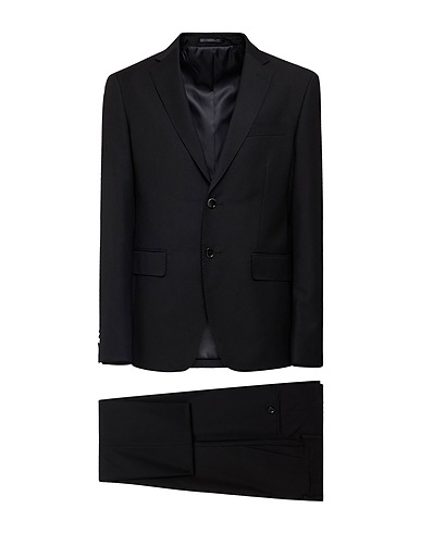 COSTUME NATIONAL Suits Black 70% Polyester, 30% Viscose