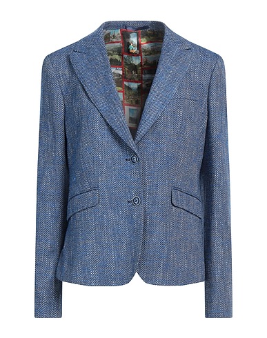 ABSEITS Blazer Blue 60% Virgin Wool, 26% Silk, 12% Polyamide, 2% Elastane