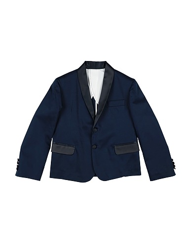 MANUELL & FRANK Blazer Midnight blue 98% Cotton, 2% Elastane
