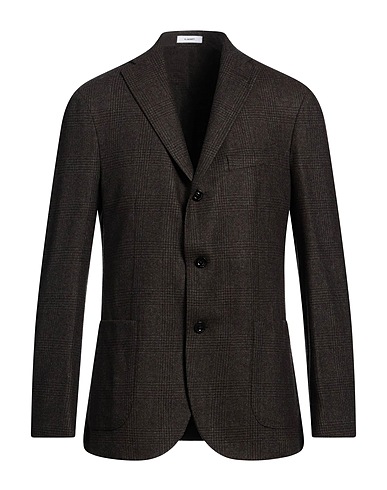 BOGLIOLI Blazer Dark brown 100% Virgin Wool