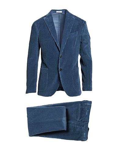 BOGLIOLI Suits Slate blue 100% Cotton