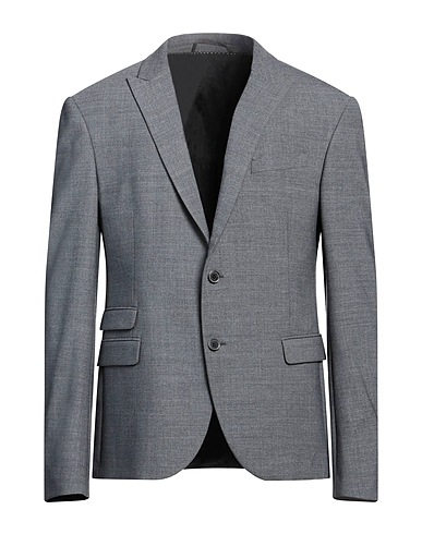 NEIL BARRETT Blazer Grey 53% Polyester, 44% Virgin Wool, 3% Elastane