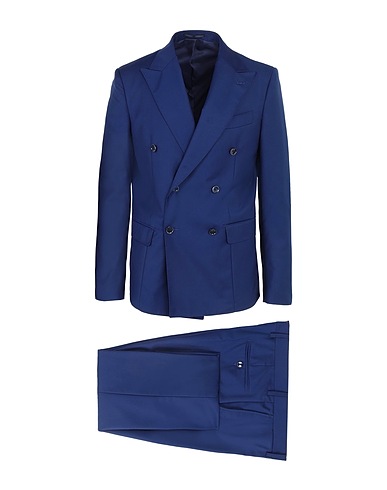 HERMAN & SONS スーツ ブルー ポリエステル 80% / レーヨン 20%