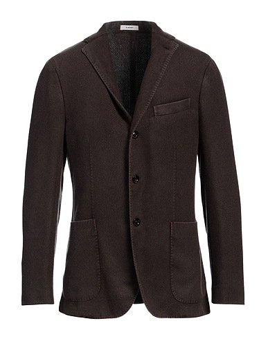 BOGLIOLI Blazer Dark brown 100% Virgin Wool