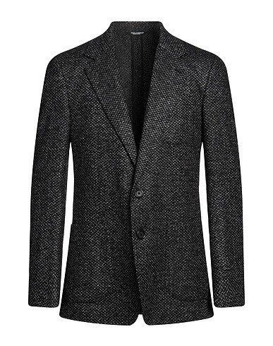 DOLCE&GABBANA Blazer Charcoal 68% Wool, 25% Alpaca wool, 6% Polyamide, 1% Elastane