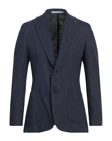 HERMAN & SONS Blazer Blue 55% Linen, 45% Cotton