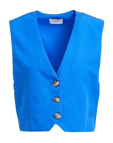 DIXIE Vest Bright blue 80% Viscose, 20% Linen