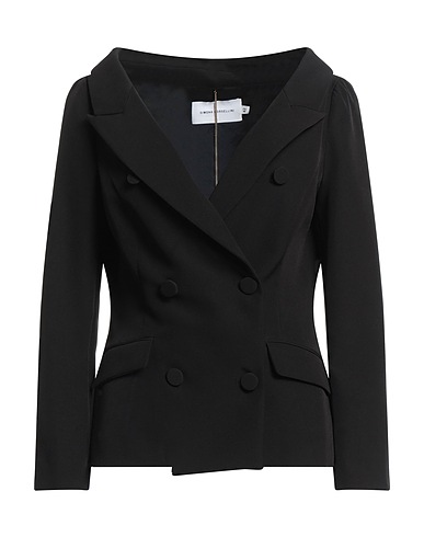 SIMONA CORSELLINI Jackett Schwarz 93% Polyester, 7% Elastan