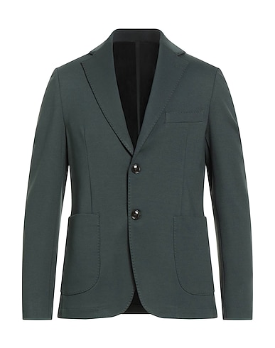 OUT/FIT Blazer Dark green 64% Viscose, 31% Polyamide, 5% Elastane
