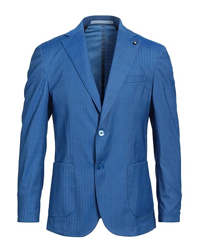 HERMAN & SONS Blazer Blue 83% Polyester, 15% Viscose, 2% Elastane