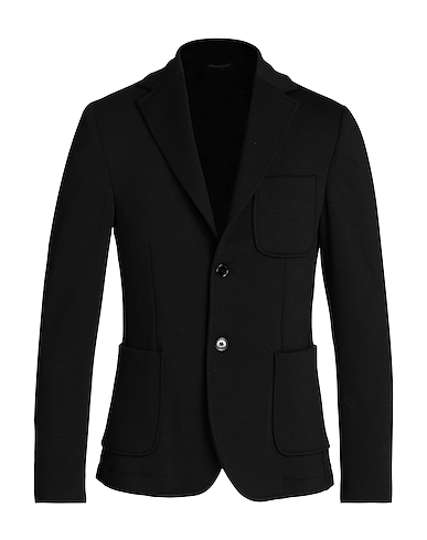 GREY DANIELE ALESSANDRINI Blazer Nero 77% Poliestere, 18% Viscosa, 5% Elastan
