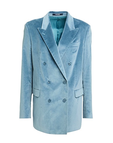 TAGLIATORE 02-05 Blazer Pastel blue 98% Cotton, 2% Elastane