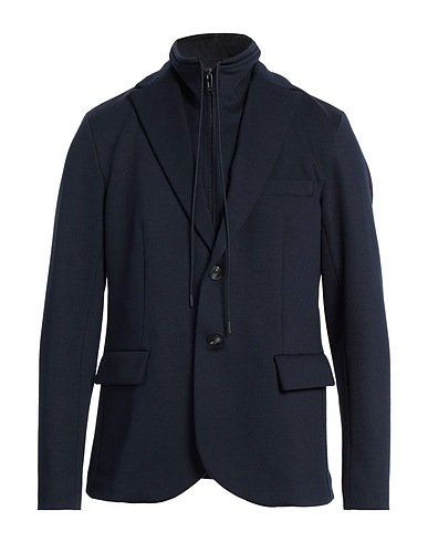 EMPORIO ARMANI Blazer Midnight blue 76% Polyester, 21% Wool, 3% Elastane