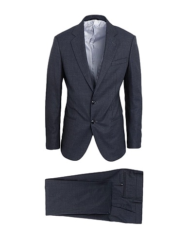 GIORGIO ARMANI Suits Navy blue 94% Virgin Wool, 6% Silk