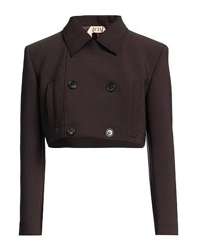 N°21 Jacket Chocolate brown 90% Polyester, 10% Elastane