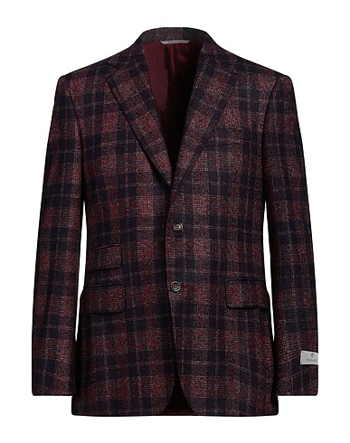 CANALI Blazer Burgundy 41% Alpaca wool, 39% Wool, 20% Polyamide