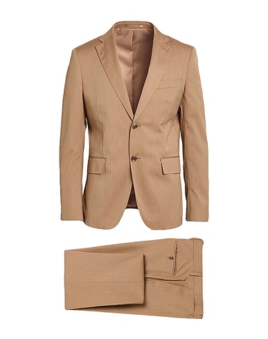HERMAN & SONS Suits Beige 83% Polyester, 17% Viscose