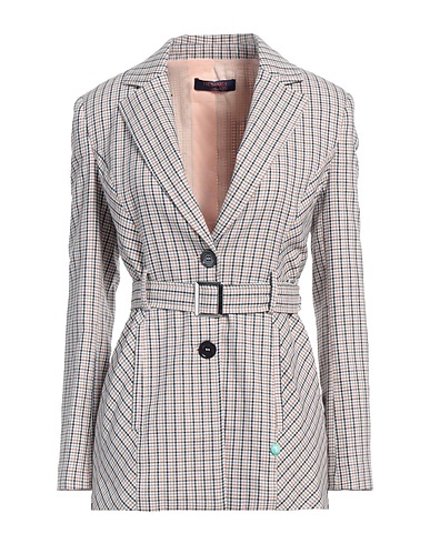 TRUSSARDI JEANS Blazer Light pink 57% Cotton, 28% Polyamide, 15% Polyester