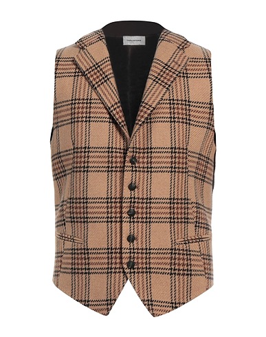 TAGLIATORE Suit vest Camel 80% Virgin Wool, 20% Polyamide