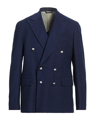 BRIAN DALES Blazer Blue 98% Wool, 2% Elastane