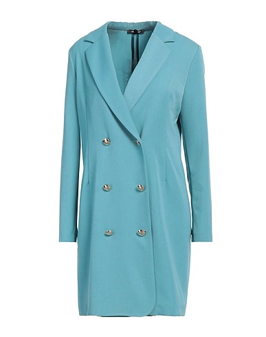 DENNY ROSE Blazer dress Turquoise 77% Polyester, 20% Viscose, 3% Elastane