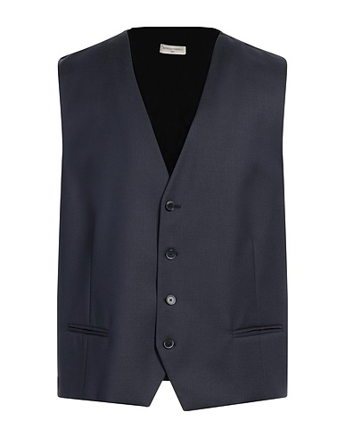 ANGELO NARDELLI Waistcoat Midnight blue 85% Virgin Wool, 15% Silk