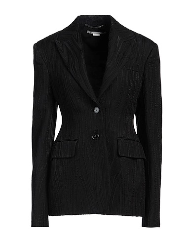 STELLA McCARTNEY Blazer Black 62% Cotton, 23% Silk, 15% Viscose