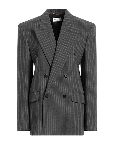 SAINT LAURENT Blazer Charcoal 100% Wool
